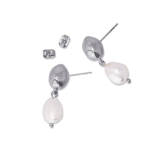 Women's Earrings Pearl Steel 316L CPE199PL Anartxy